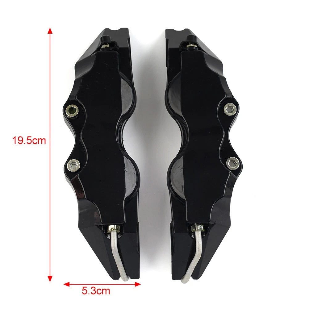Brake Caliper Cover Set of 2 Small Size 3D Style Blue Universal