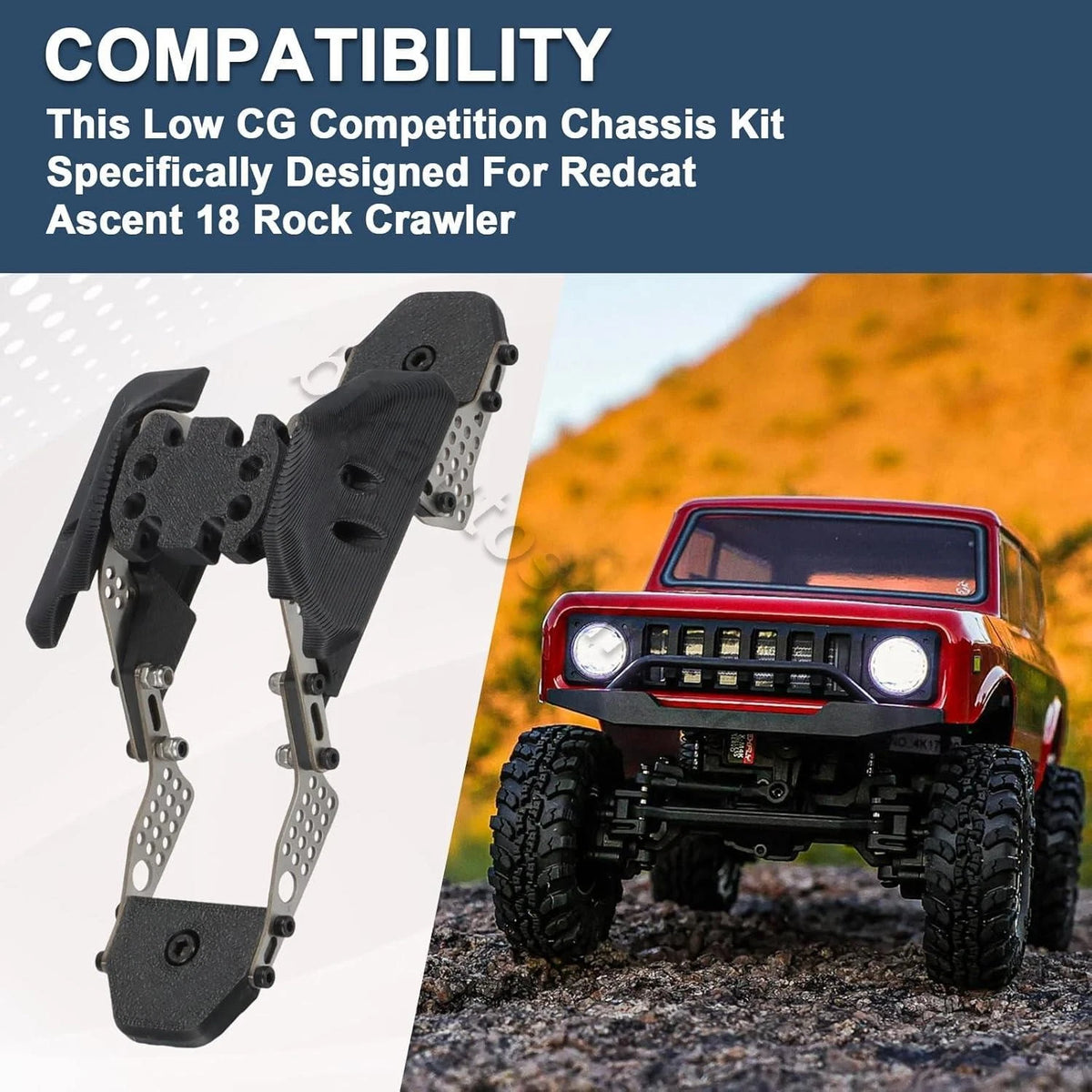 LCG Competition Chassis Kit for Redcat Ascent 18 (1:18 Scale)