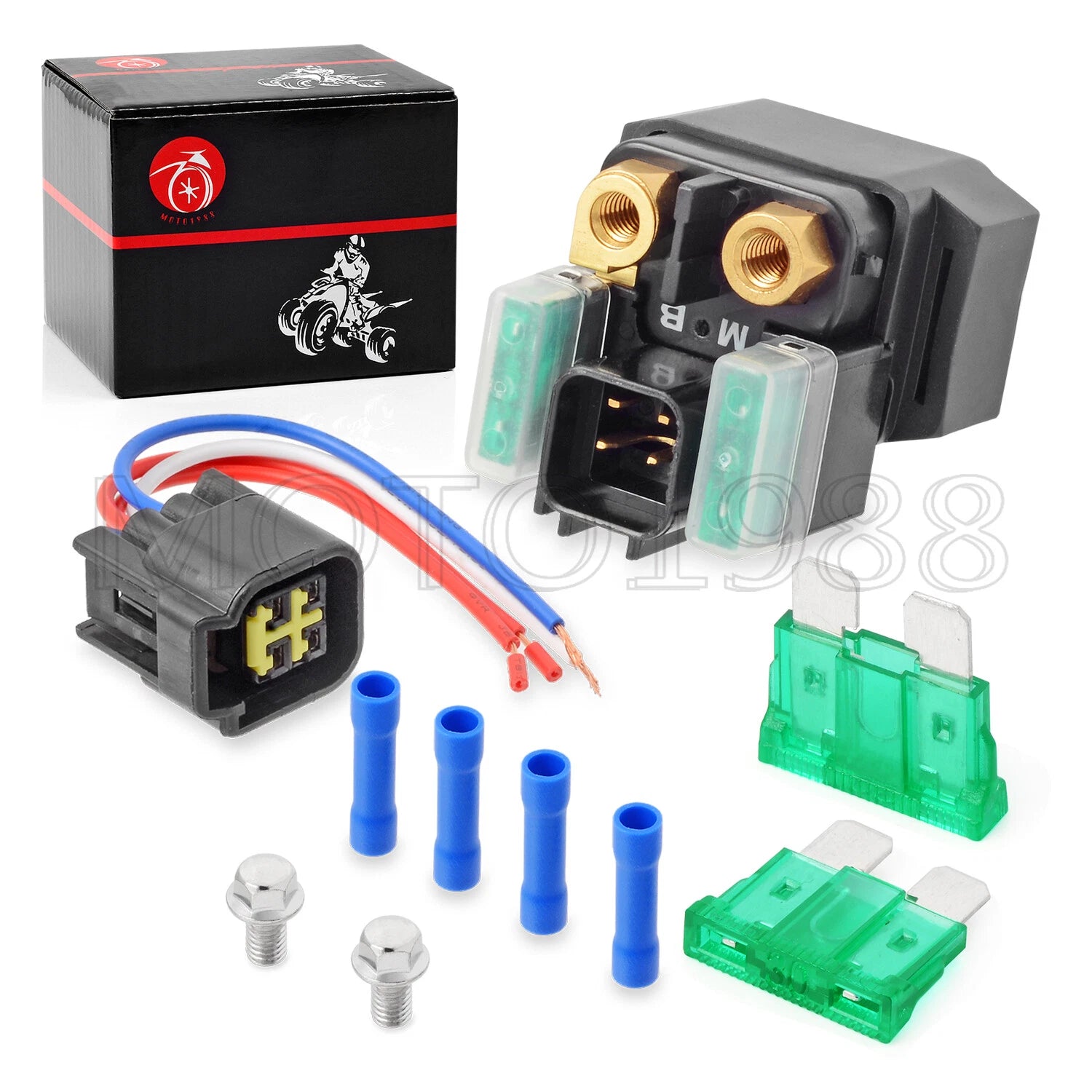 Starter Solenoid Relay & Plug for Yamaha YFZ R1 R6 MT-10 VK10 VK540 XVS1300