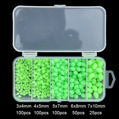 376pcs Olive Green Luminous Glow Rig Beads for Fishing Lures