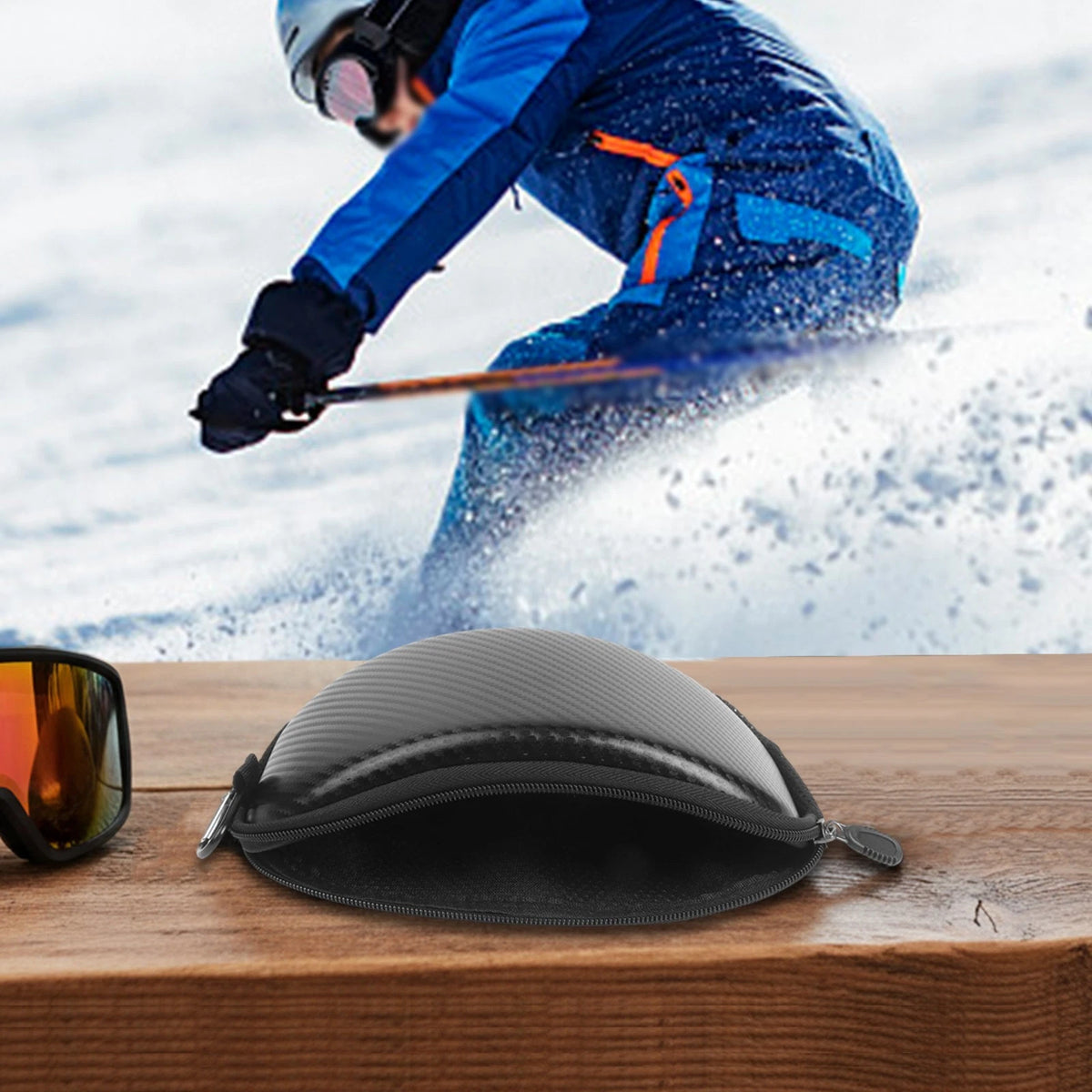 Eyewear Hard Case for Glasses and Goggles (Portable)