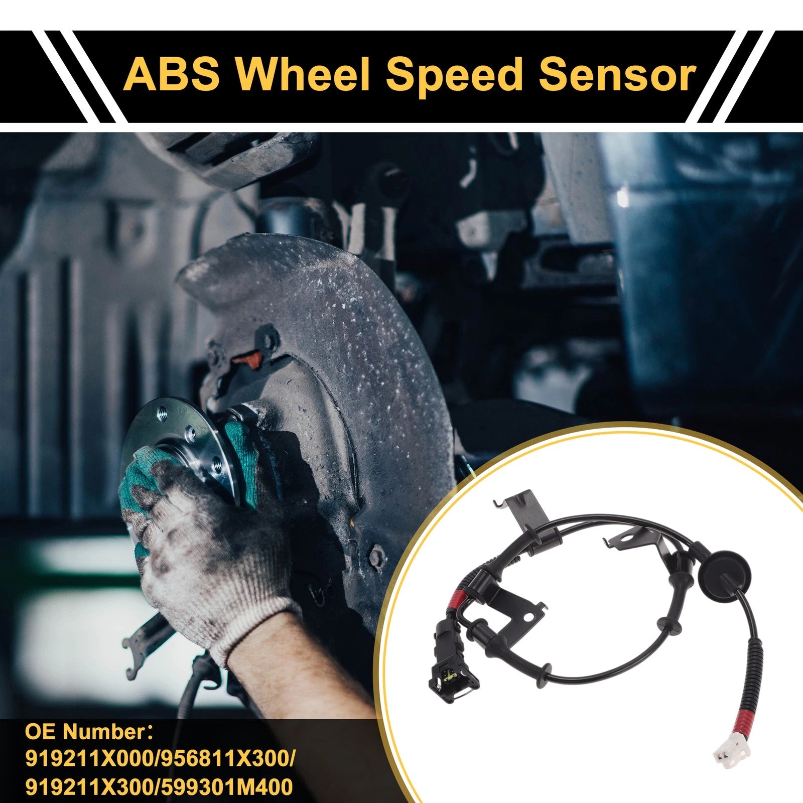 ABS Wheel Speed Sensor No. 919211X000 for Kia Forte (2013–2017) Front Right