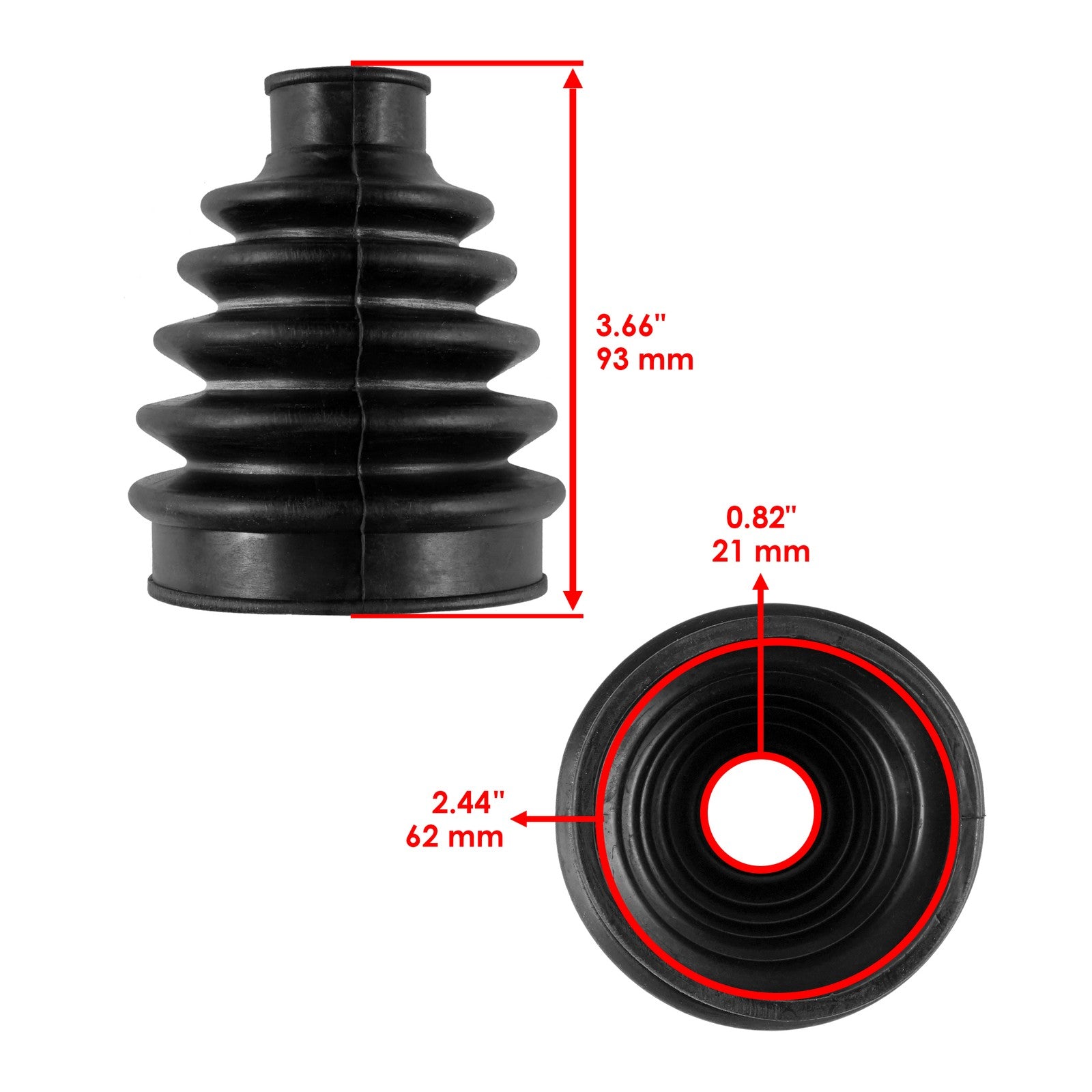 Front Axle Inner CV Boot Kit Replacement for Can-Am Outlander Max 1000 (2014–2017)