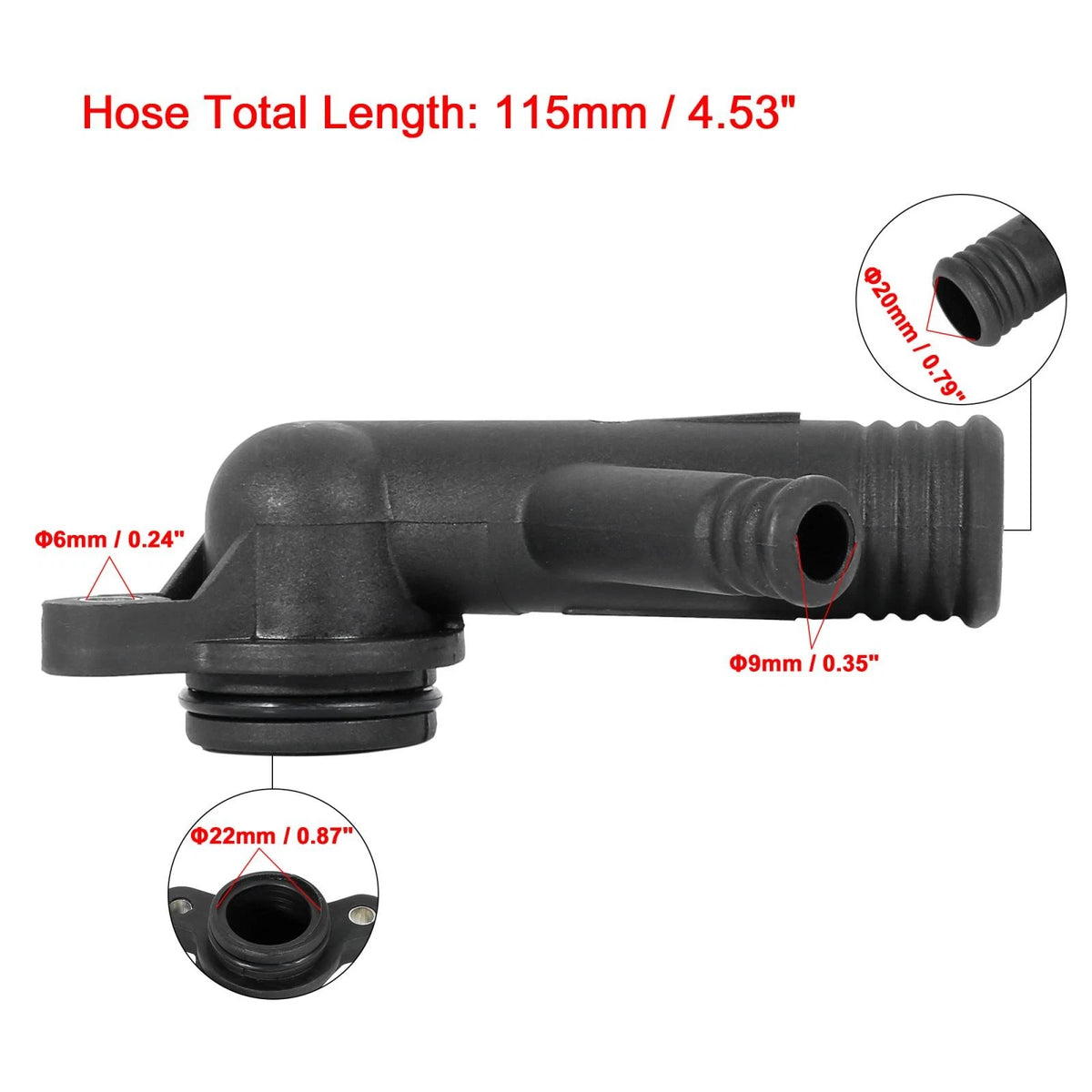 Coolant Water Hose to Expansion Tank Replacement for BMW 3 Series (2015–2019)