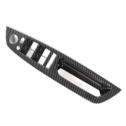 Front Inner Door Panel Handle Pull Cover for BMW X5 E70 X6 E71 (2007–2013) Carbon Look
