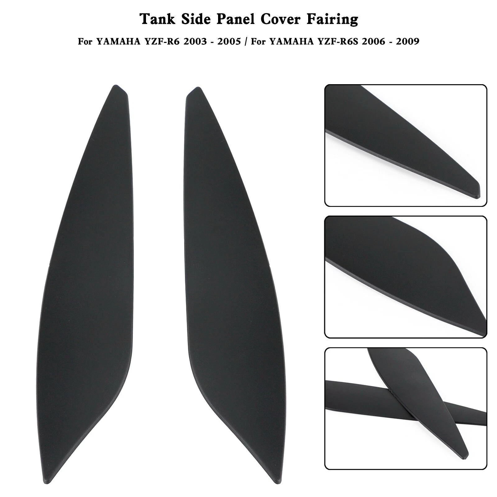Gas Tank Side Trim Cover Panel for Yamaha YZF R6 R6S (2003–2009) T9