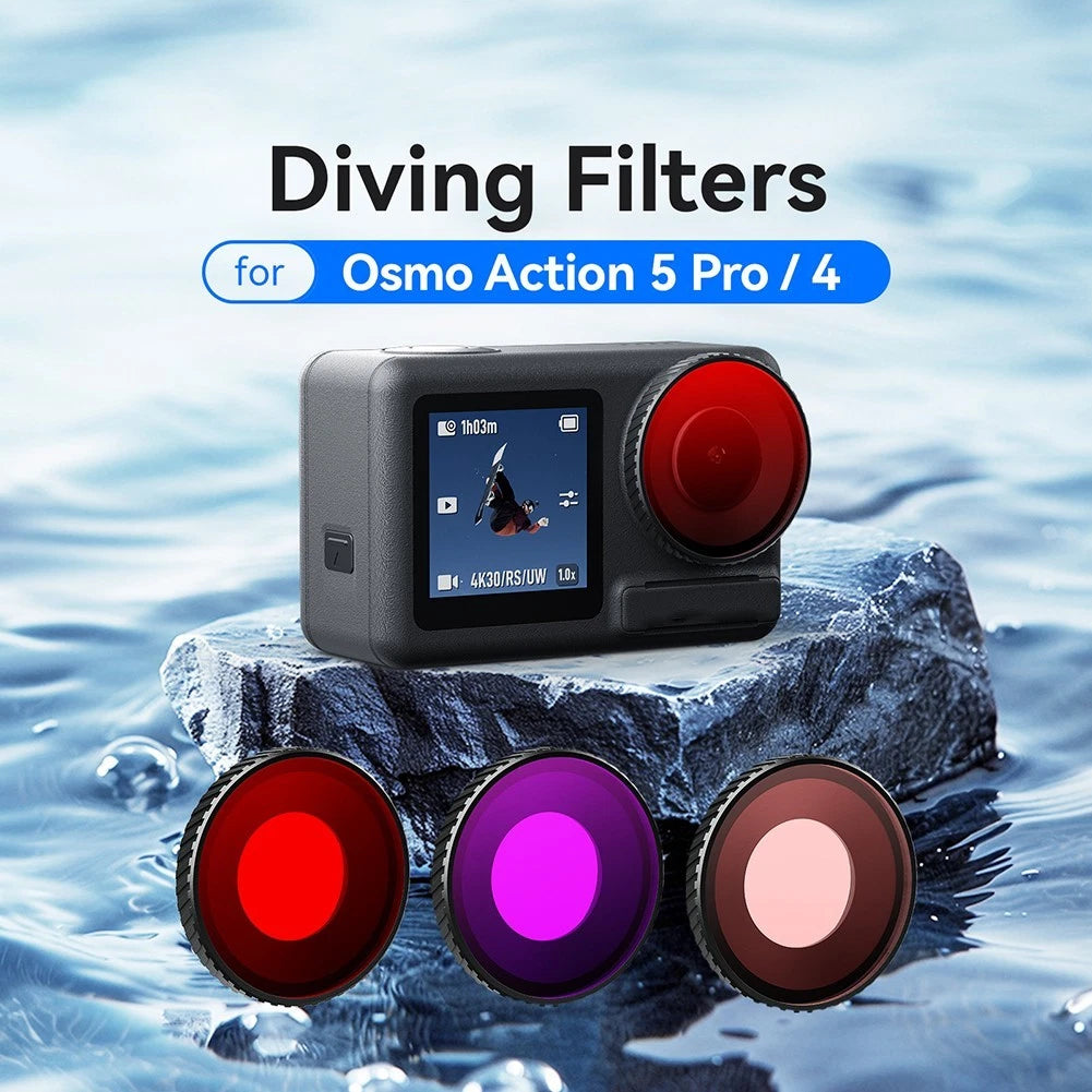 Waterproof Fog Resistant Lens Filter for Osmo Action 5 Pro