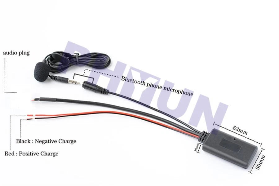 AUX Audio Cable Adapter for Ford Focus Mondeo 6000CD (1X)