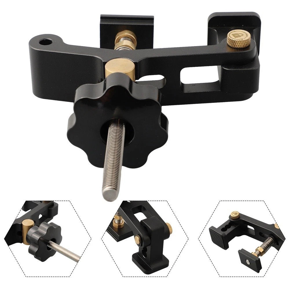 Aluminum Alloy Woodworking Clamp with Rubber Feet for T-Track Mounting