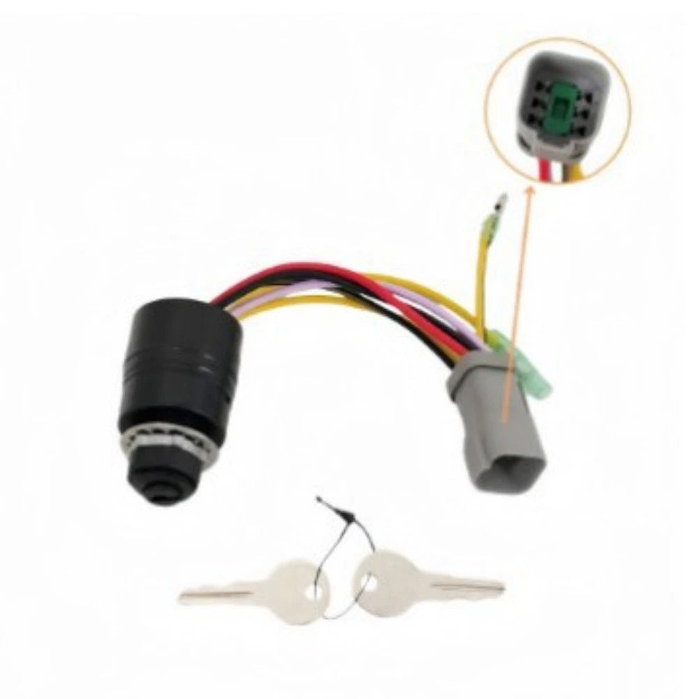 6 Wire Connector Boat Key Ignition Direct Replacement Plastic And Metal