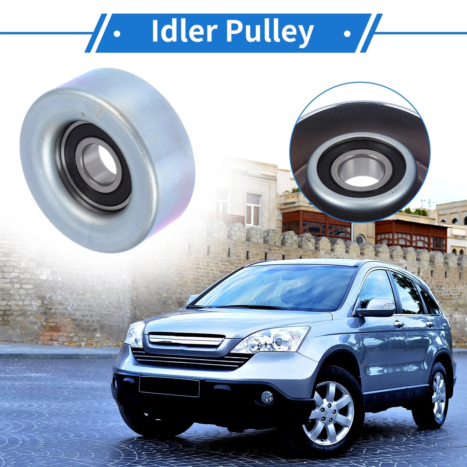 Drive Belt Idler Pulley Replacement for Honda Fit (2009–2013) 1 Pc