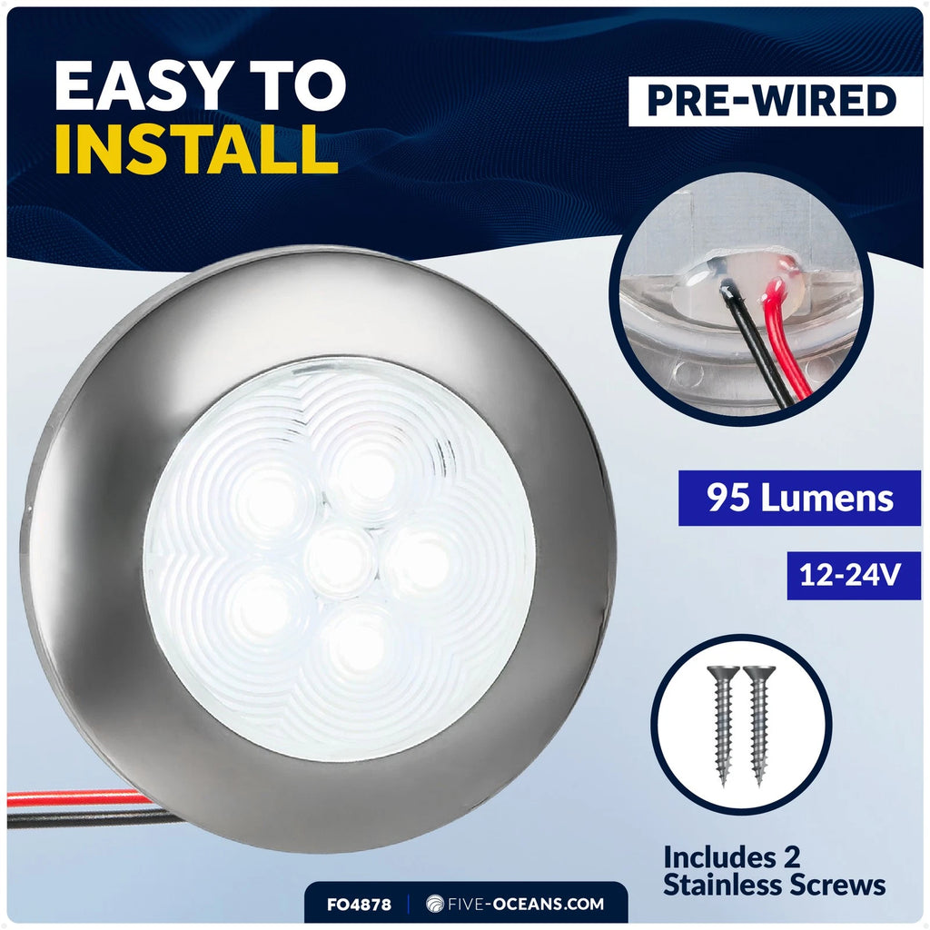 LED Interior Dome Ceiling Light for Five Oceans (12-24V) - FO4876