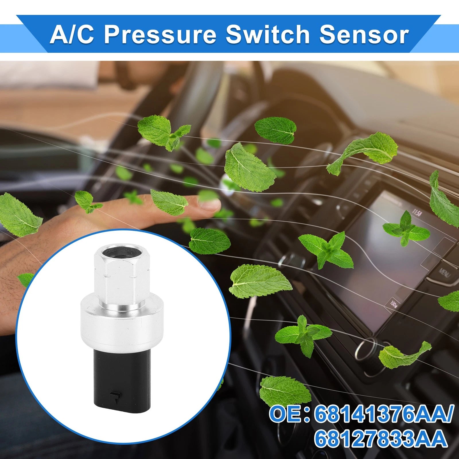 A/C Pressure Switch Sensor for Chrysler 200 (2012–2017) No. 68141376AA