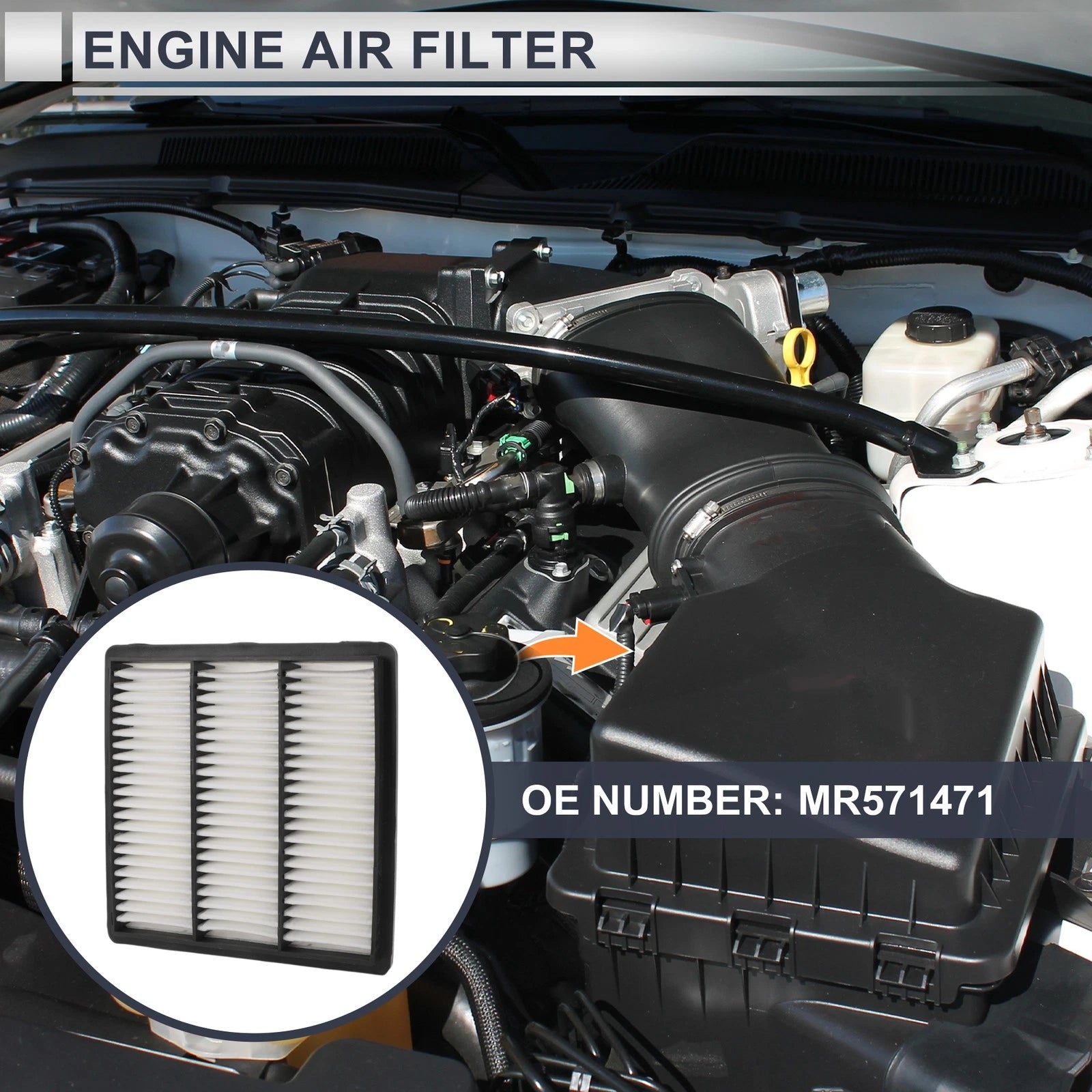 Engine Air Filter Replacement for Mitsubishi Diamante 3.0L (1992–1996)
