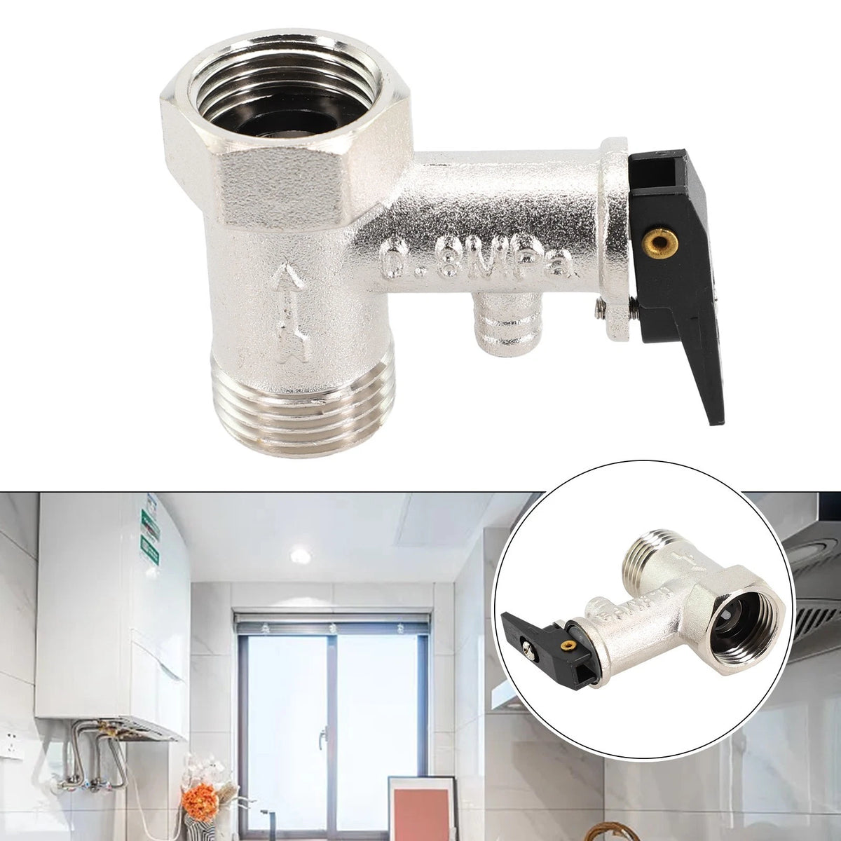 1/2 Inch Relief Valve for Various Applications (DN15)