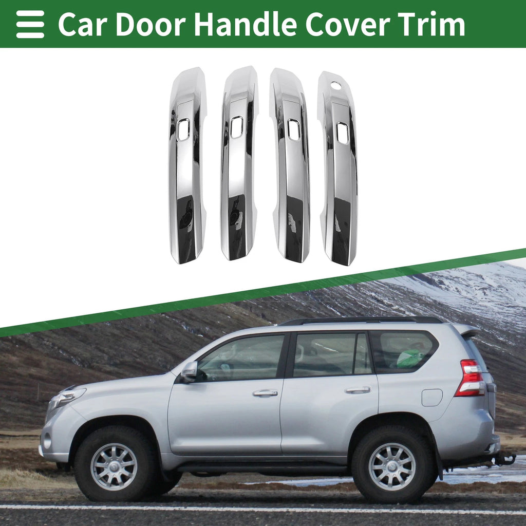 Car Door Handle Cover Trim for Audi A4L 2017-2021 Silver Tone