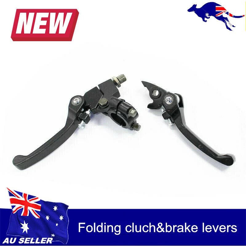 Folding Front Brake and Clutch Lever Set for Motorcycle (22mm 7/8")