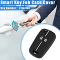 2 Button Key Fob Cover Silicone Replacement for Vauxhall Chevrolet Black (2000–2016)