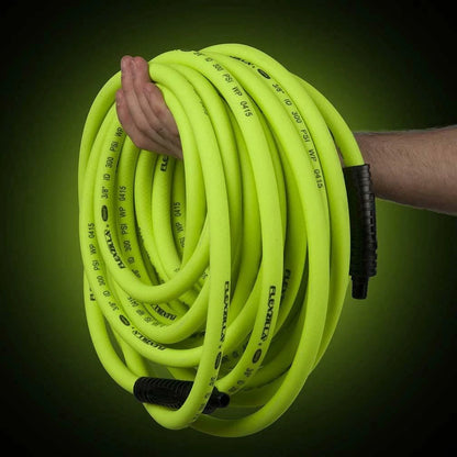 Flexzilla Air Hose 1/2" x 25' with 3/8" MNPT Fittings for
