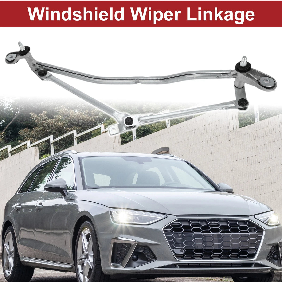 Front Transmission Wiper Linkage Lever for Audi A4 (2001–2008) No.8E1955023E