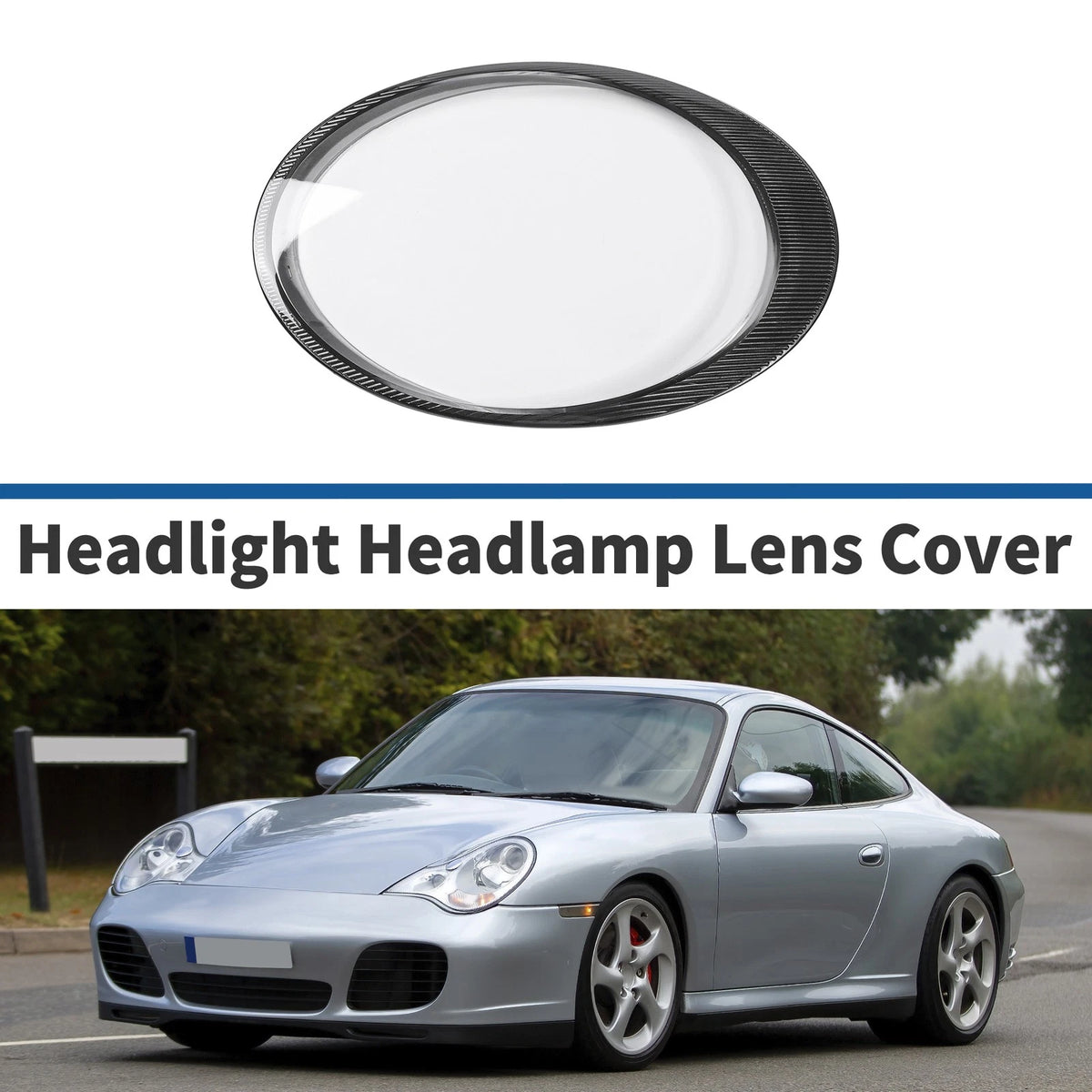 Headlight Lens Cover for Porsche 911/997/Carrera (2006–2012)