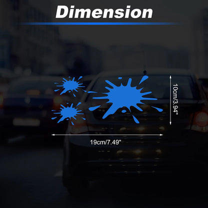 Reflective Bumper Decal for - Blue, 3 Spots