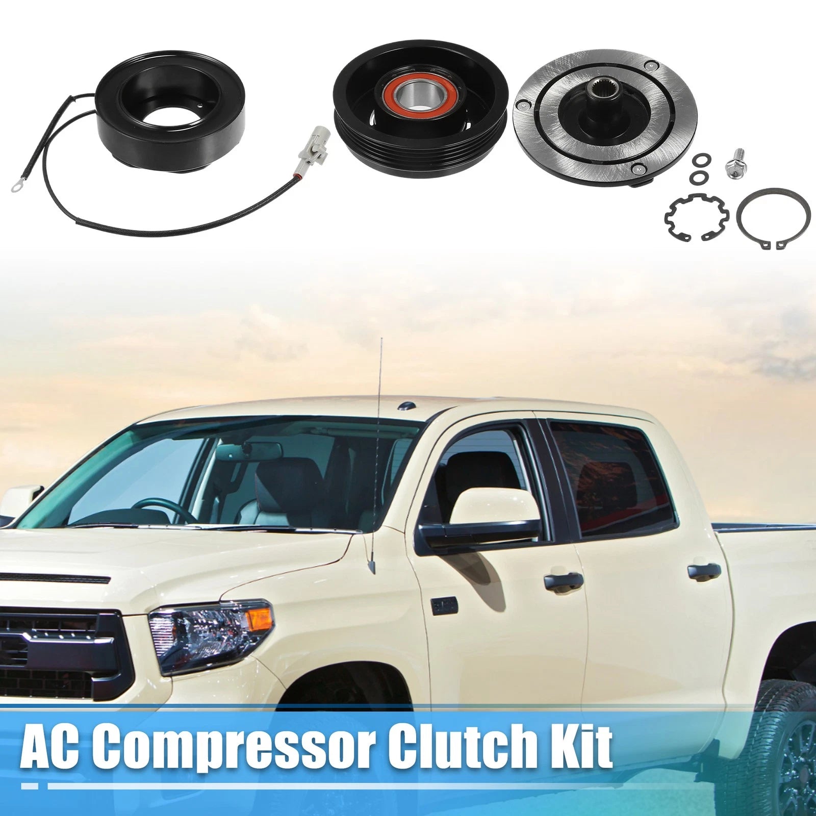 AC Compressor Clutch Replacement Set for Toyota Tundra 3.4L (2000–2004)