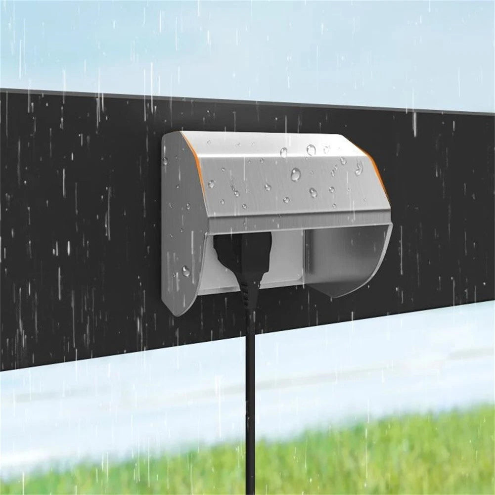 Weatherproof Outdoor Socket Cover for Improved Drainage