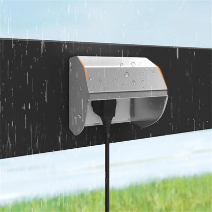 Weatherproof Outdoor Socket Cover for Improved Drainage