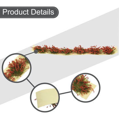 Set of 4 Miniature Mixed Static Tufts for Model Scenery