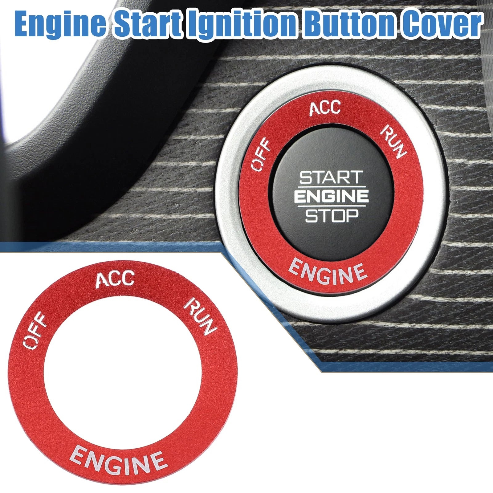 Engine Start Button Sticker Replacement for Dodge Challenger (2015–2024)