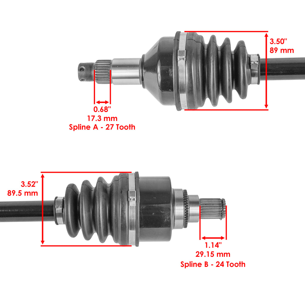 Front Left Right CV Axles Replacement for Arctic Cat HDX 700 XT (2016)