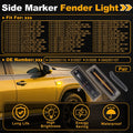 Side Marker Fender Light Left Right Replacement Set for Chevrolet Blazer (1987–1991)