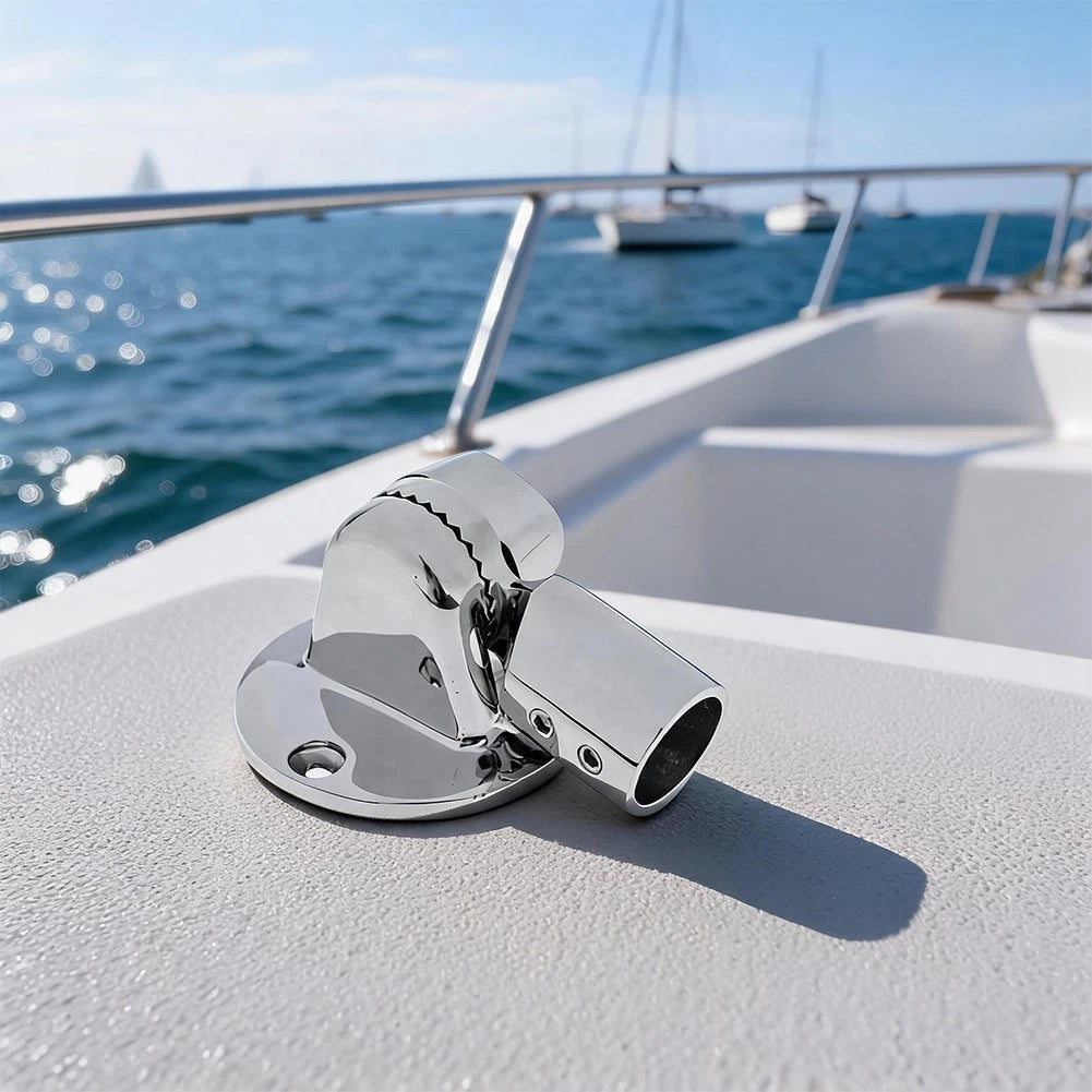 180 Degree Adjustable Marine Antenna Mount for 7/8 Inch Antennas