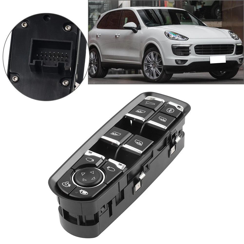 Front Left Power Window Control Switch for Porsche Cayenne Macan Panamera (2011–2018)