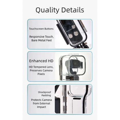 Underwater Protective Case for DJI Pocket 3 Camera (45M Depth)