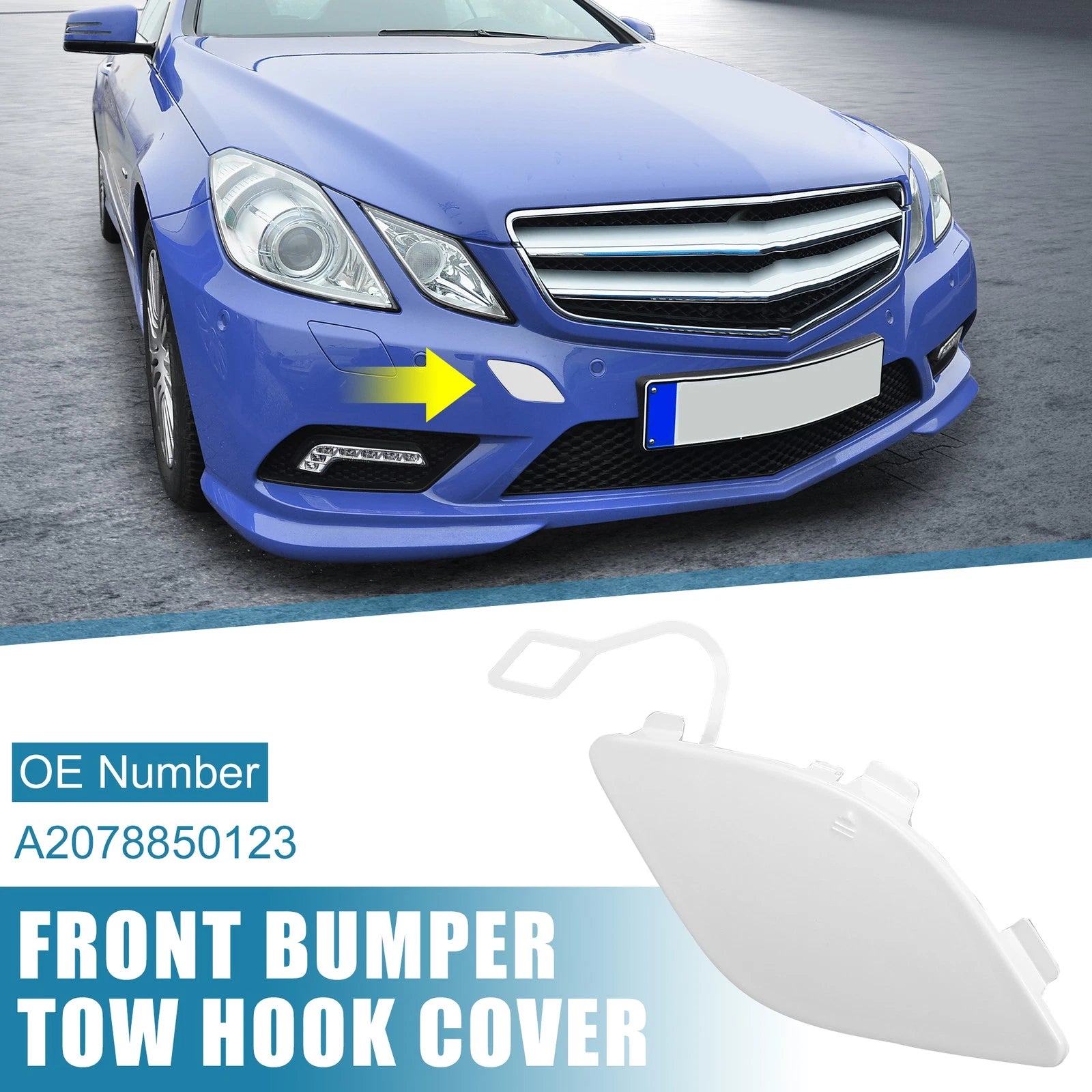 Front Right Tow Hook Cover Replacement for Mercedes-Benz E350 (2010–2013)