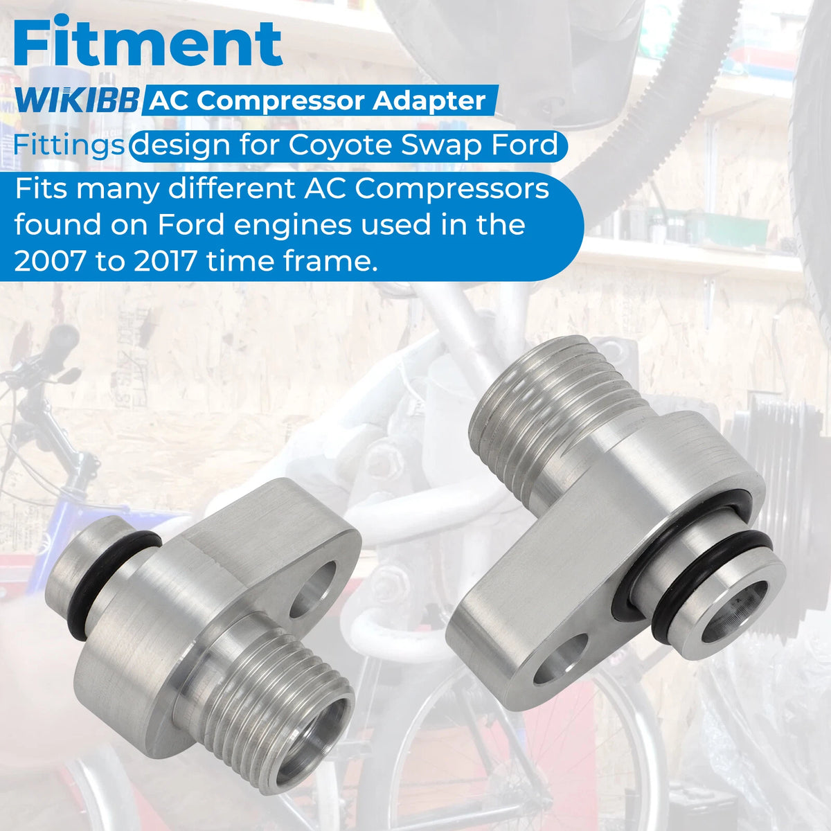 AC Compressor Adapter Fittings for Ford Mustang (2007–2017)