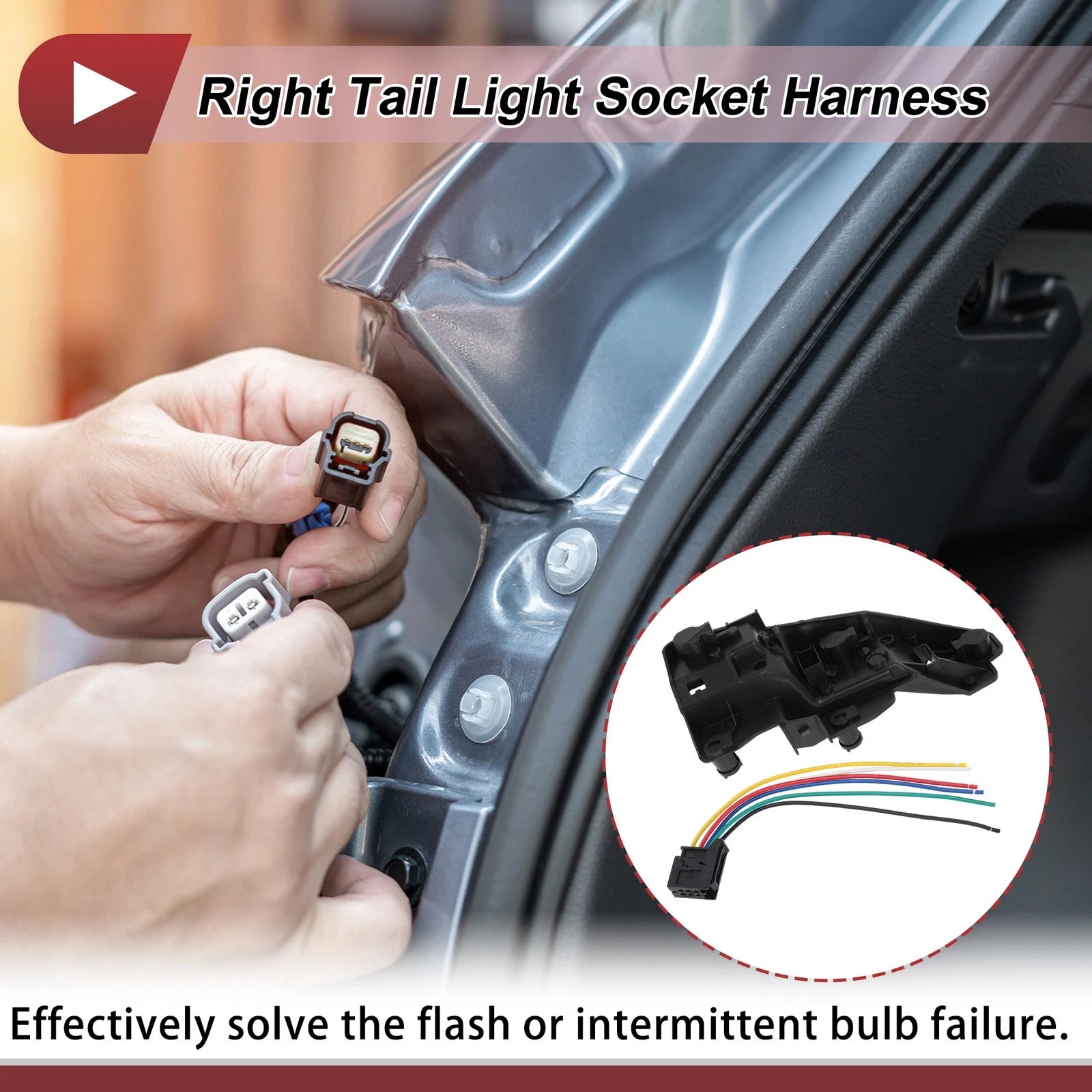 Tail Light Socket Wiring for Audi A1 (2010–2018)