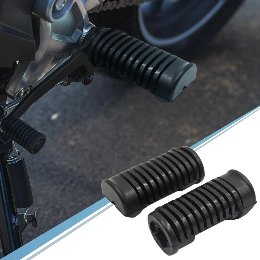 Pair Motorcycle Footpeg Rubber 16mm 19mm Replacement for Universal (—)