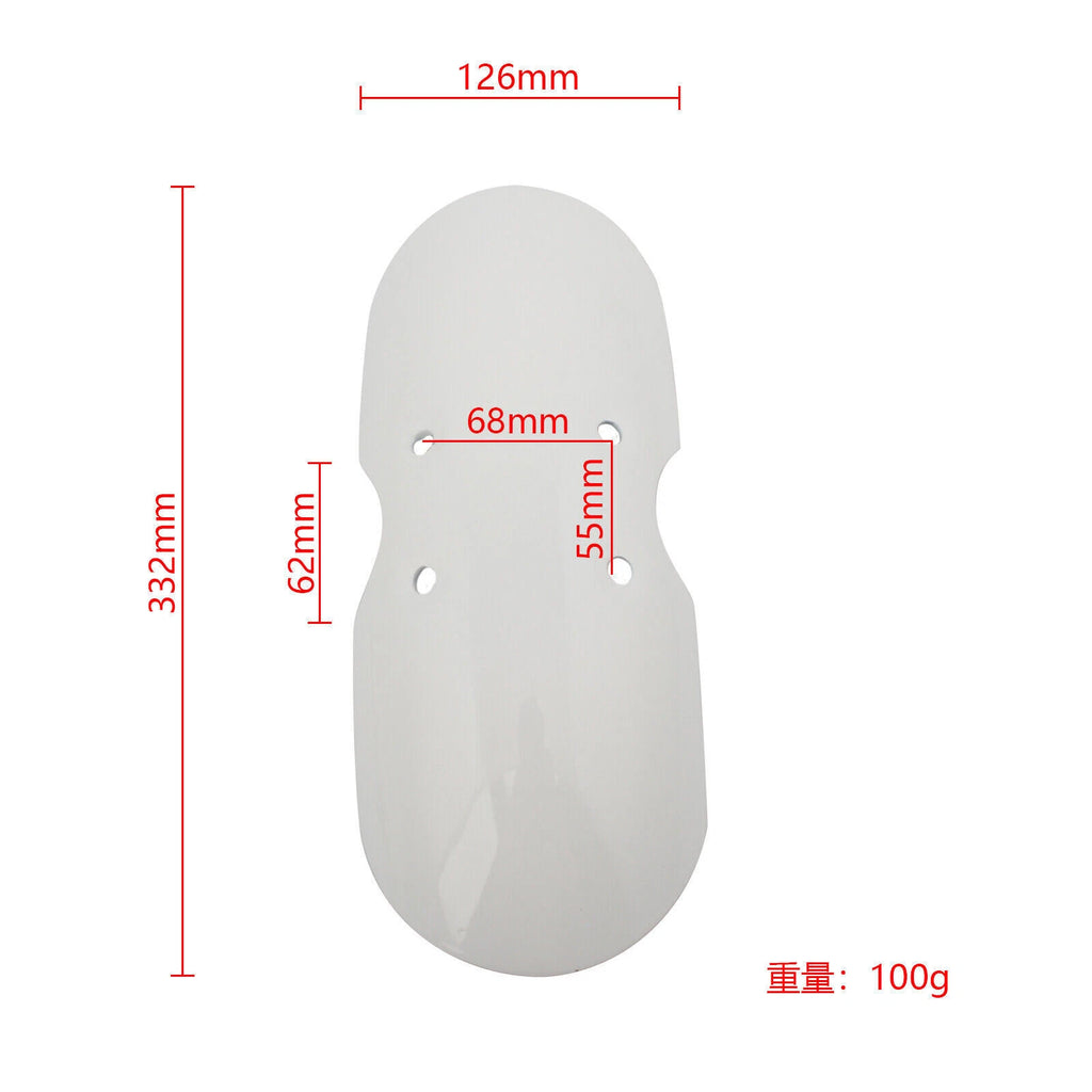 Front Fender Mudguard for Triumph Bonneville T100 Scrambler Thruxton (2001–2016) White T9