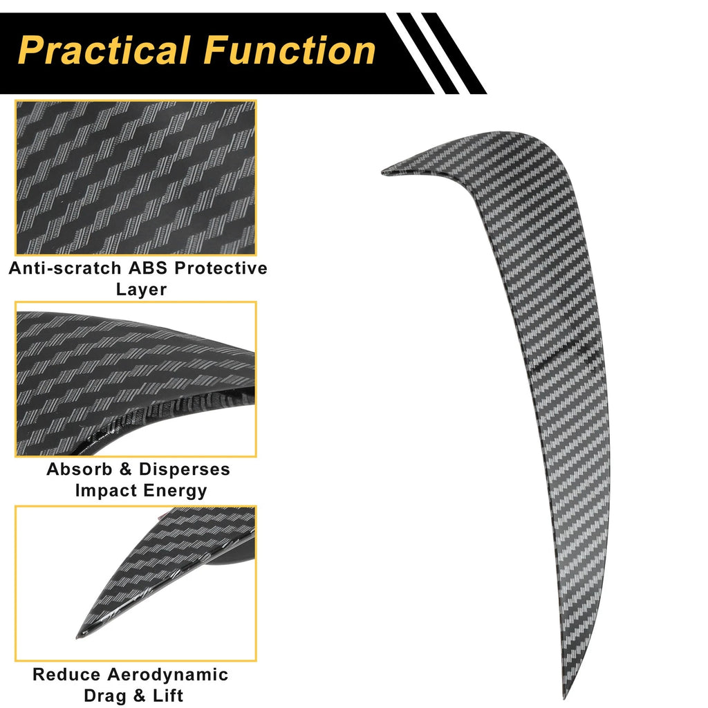 Rear Bumper Spoiler Pair Replacement for Mercedes-Benz C-Class W205 C43 (2015–2021)