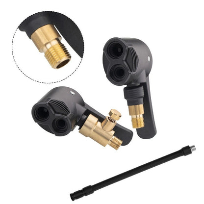 Car Air Pump Interface Connector Cable with Inflation and Deflation Nozzles