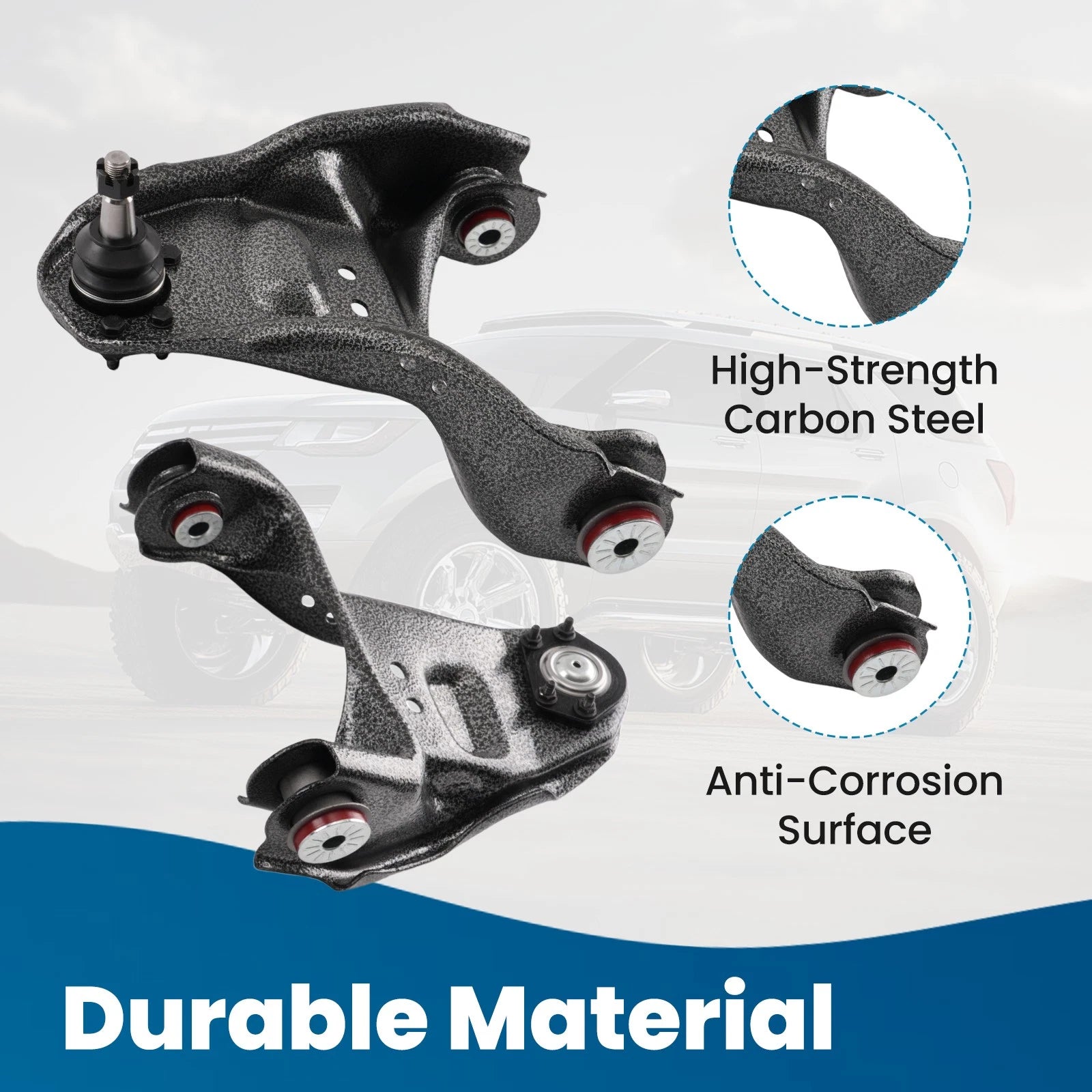 12X Front Upper Control Arms & Pitman Idler Arm Poly Bushing for GMC Jimmy (1998–2002)