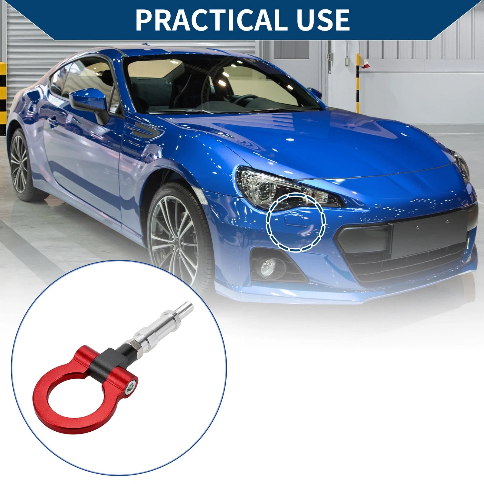 Metal Tow Hook Ring Replacement for Honda S2000 2000–2009