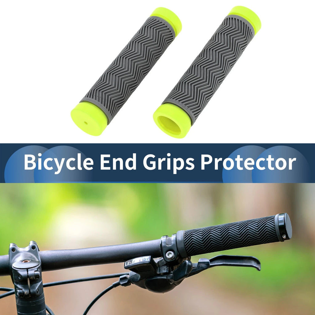 Bike Handlebar Grips Cover 130mm End Grip Protector Rubber Universal Pair
