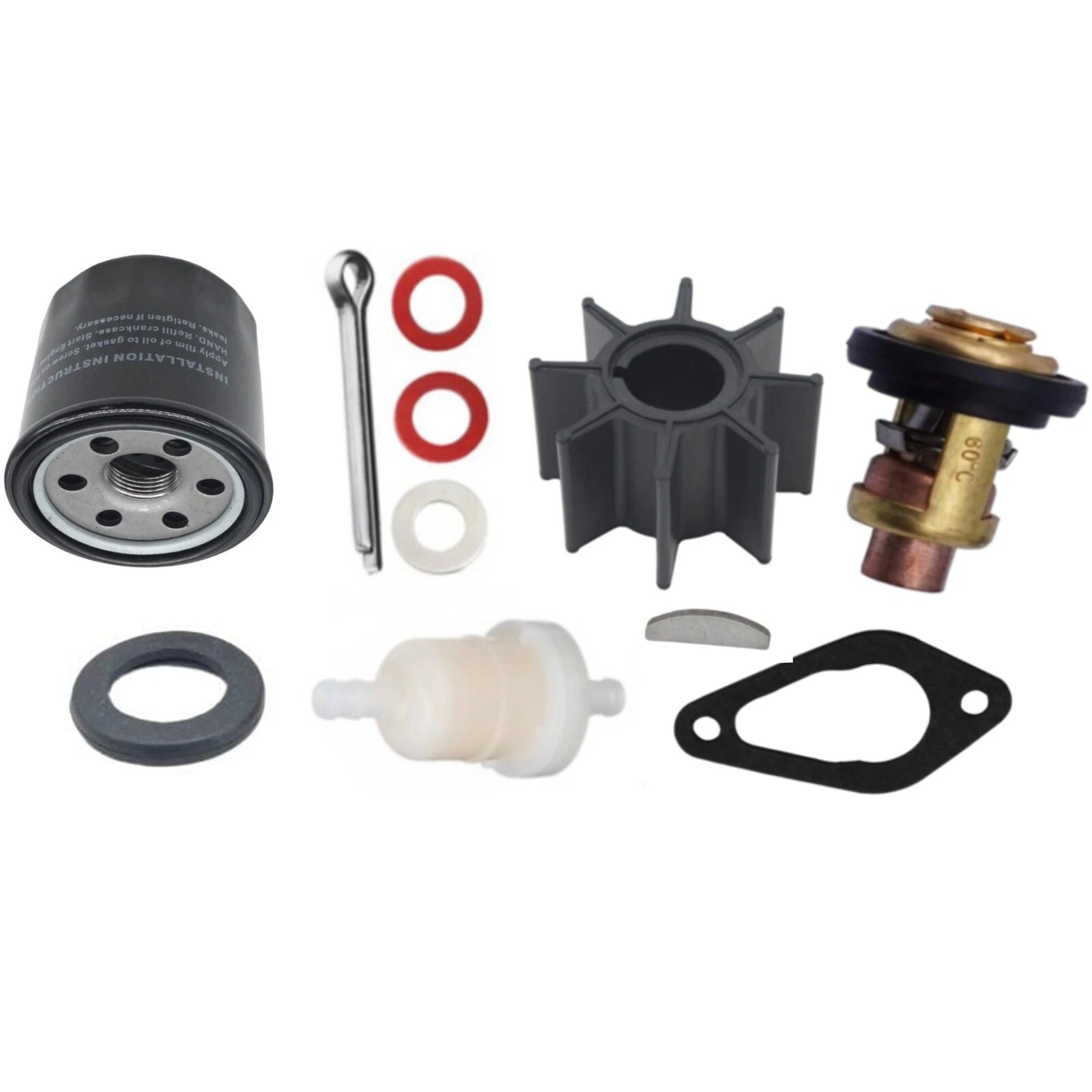 Maintenance Repair Kit for Tohatsu 9.9/15/20HP Outboard (3SA-87500-0, 334-65021)