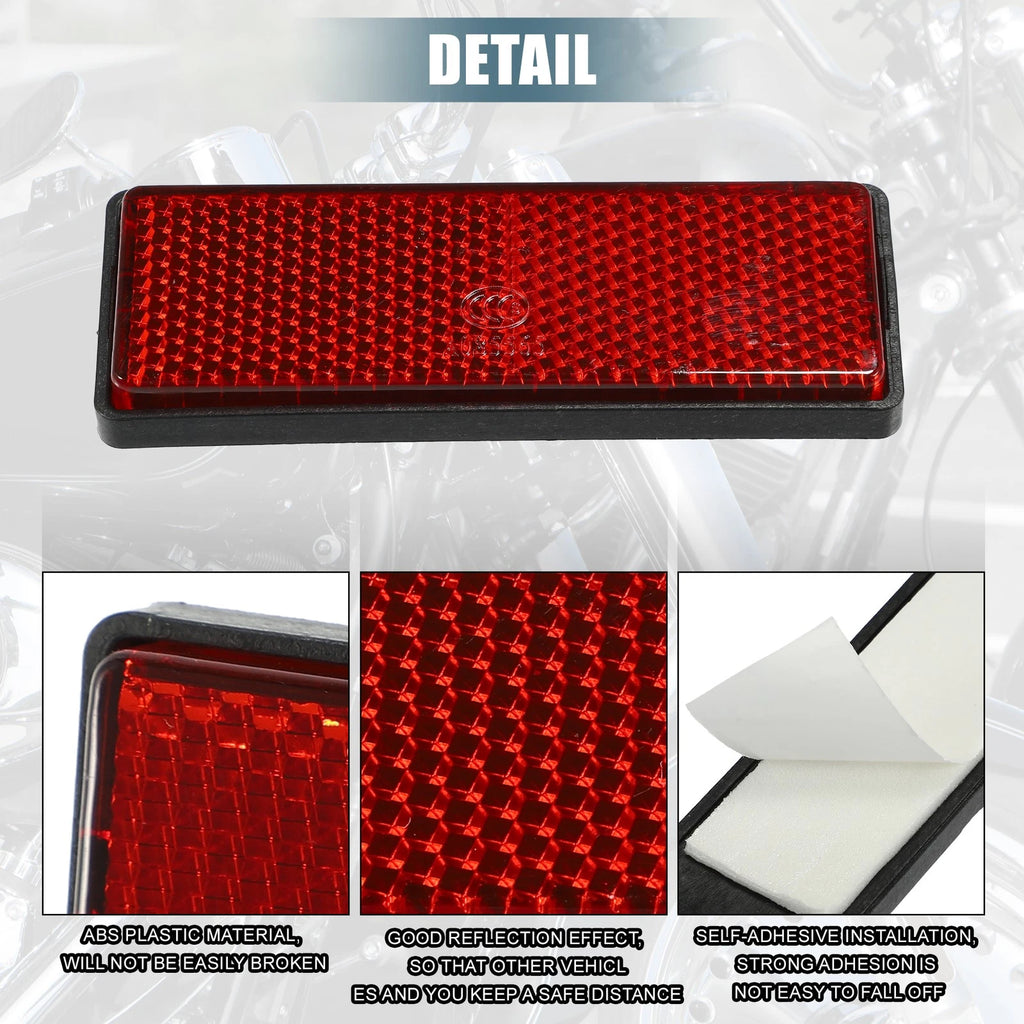10 Pcs Reflective Spoke Covers Self Adhesive for Universal Motorcycle Bicycle