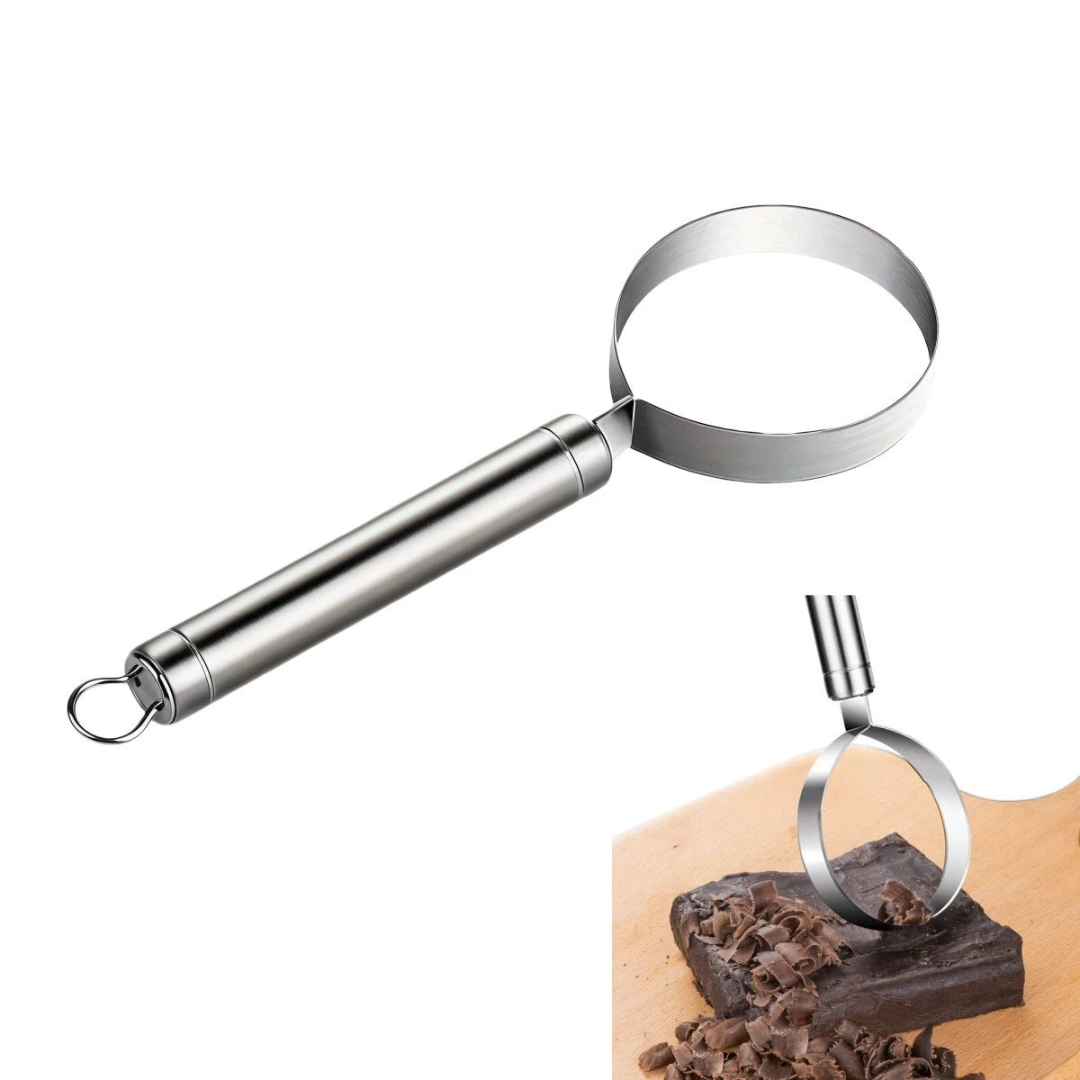 Multipurpose Kitchen Gadget Stainless Steel Chocolate Shaver Cheese Curler
