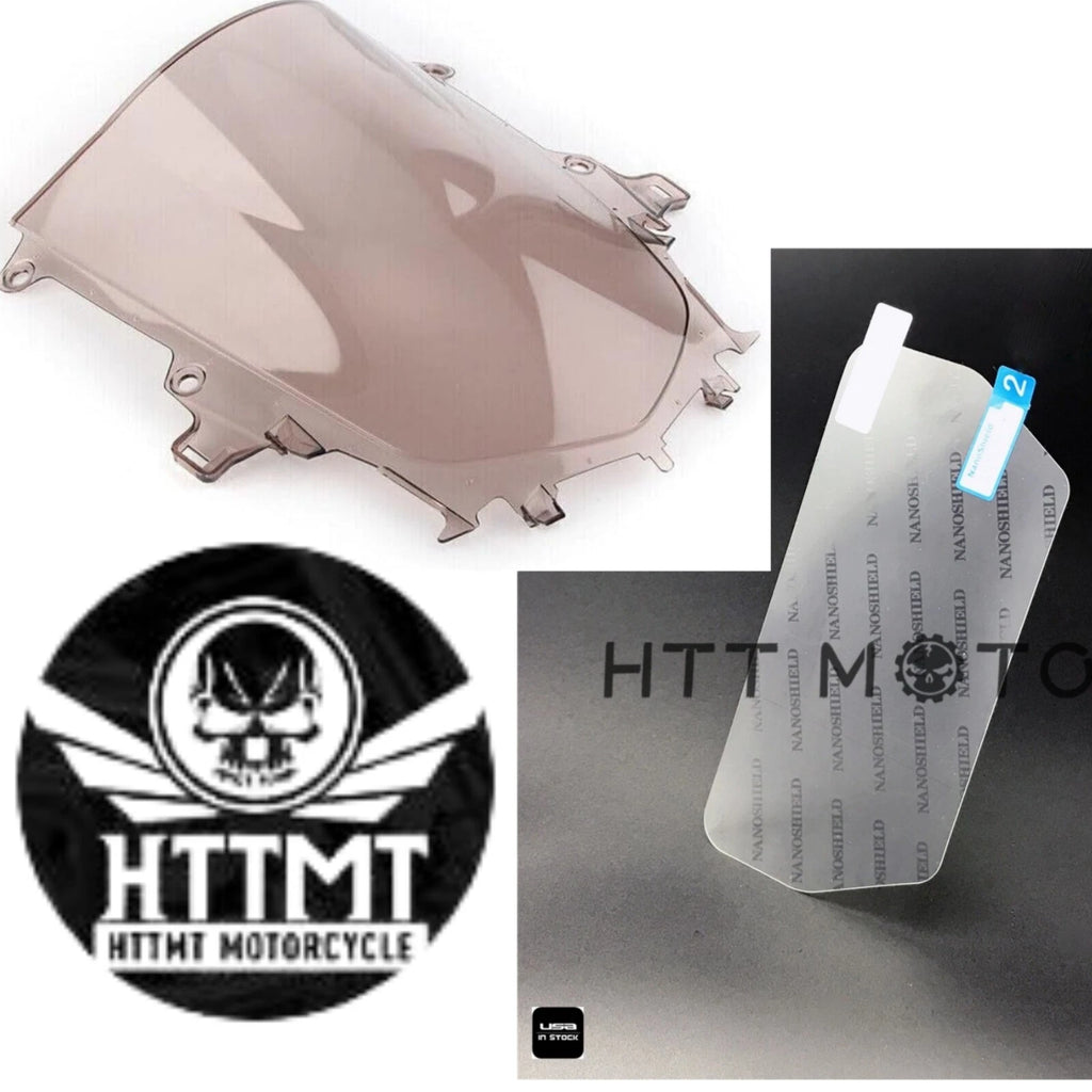 Smoke Windshield & Clear Screen Protector for Yamaha YZF R1 (2015–2016)